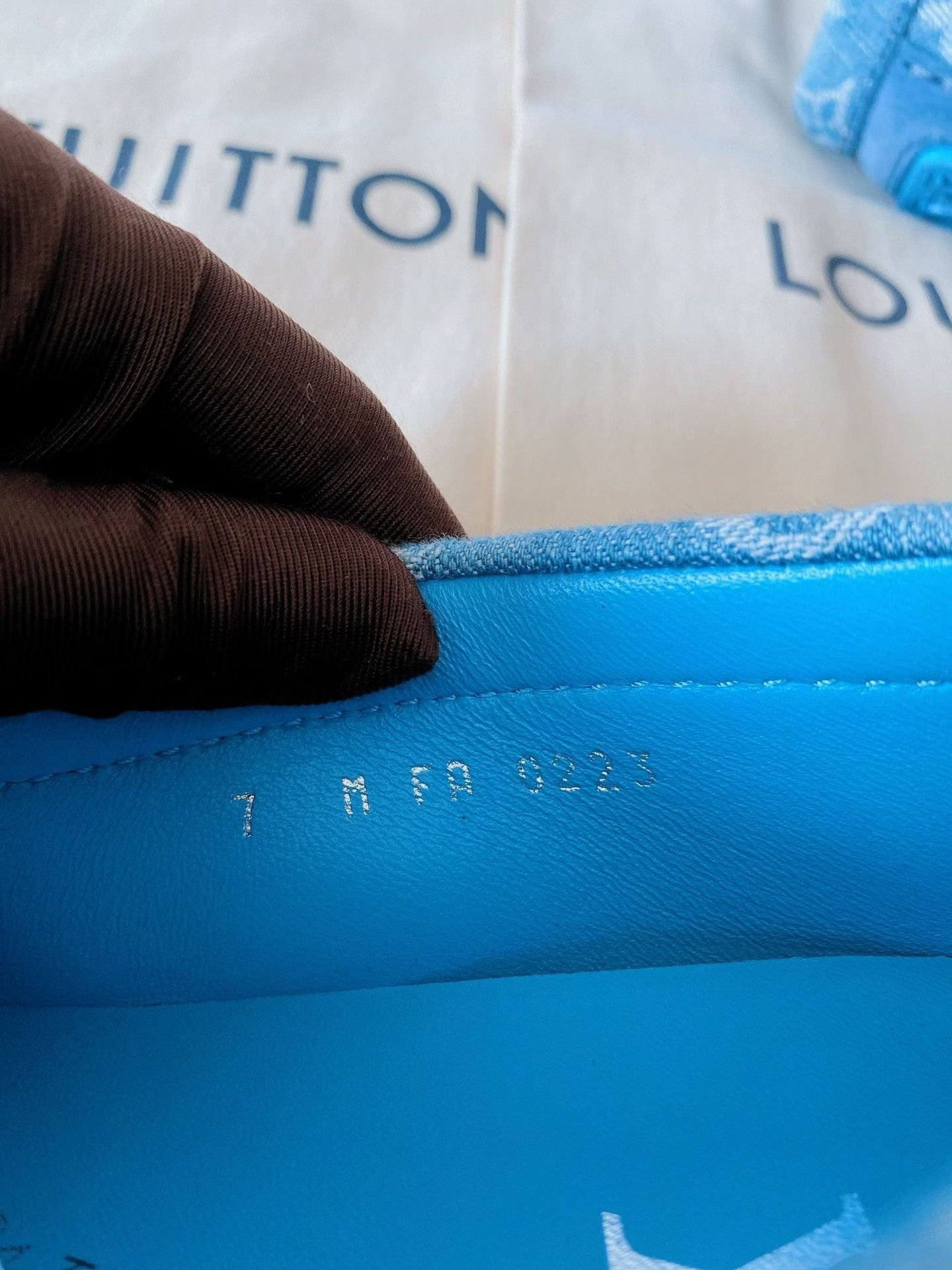 Louis Vuitton LV Denim Monogram Logo Loafers Size US 8 / EU 41 - 6 Thumbnail