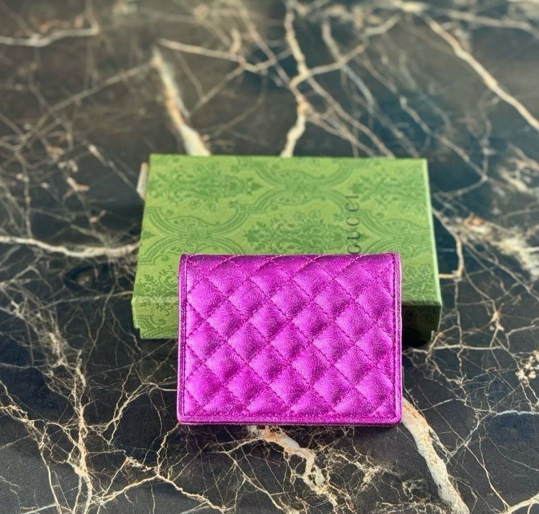Gucci Gucci Limited Metallic Wallet Card Holder Size ONE SIZE - 3 Thumbnail