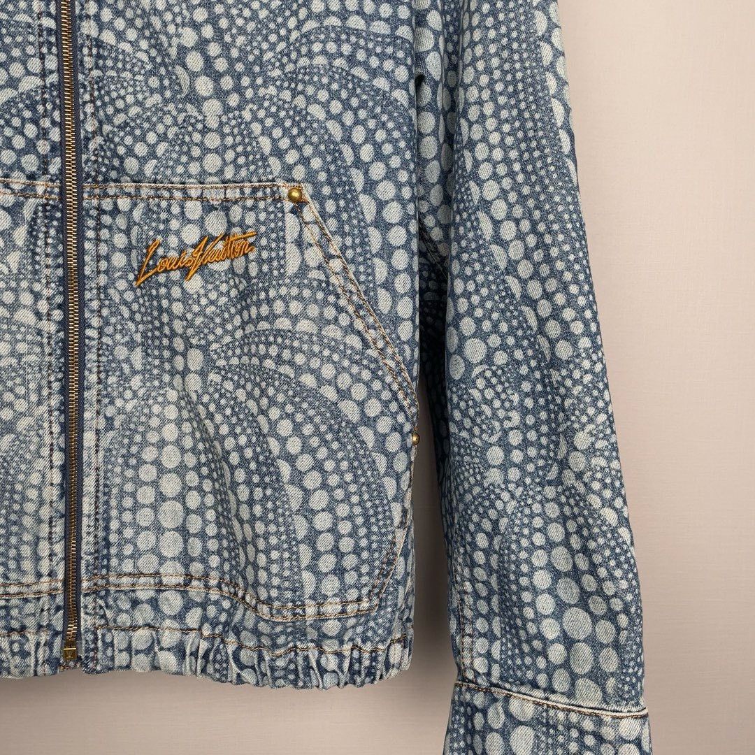 Louis Vuitton LV Yayoi Kusama Polka Dot Denim Zip Jacket Size US S / EU 44-46 / 1 - 4 Thumbnail