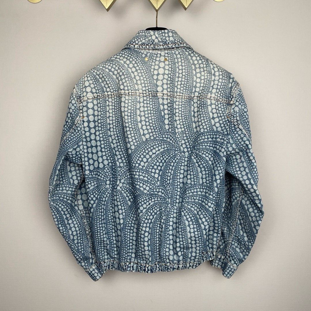 Louis Vuitton LV Yayoi Kusama Polka Dot Denim Zip Jacket Size US S / EU 44-46 / 1 - 2 Thumbnail