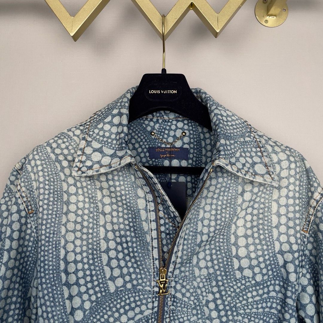 Louis Vuitton LV Yayoi Kusama Polka Dot Denim Zip Jacket Size US S / EU 44-46 / 1 - 3 Thumbnail
