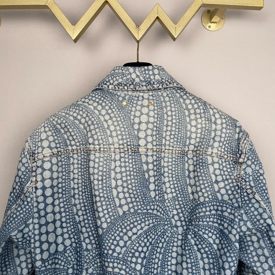 Louis Vuitton LV Yayoi Kusama Polka Dot Denim Zip Jacket Size US S / EU 44-46 / 1 - 5 Thumbnail