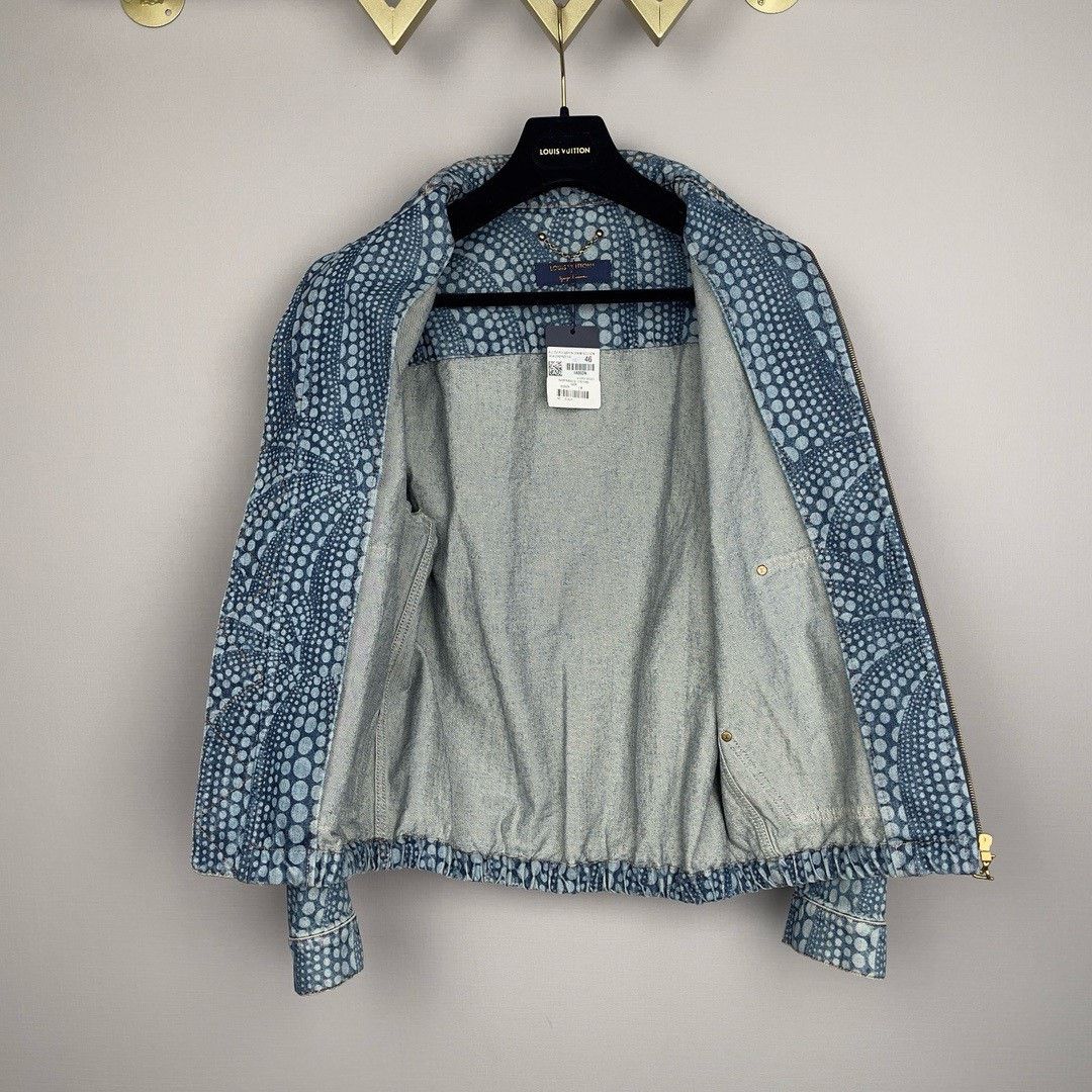 Louis Vuitton LV Yayoi Kusama Polka Dot Denim Zip Jacket Size US S / EU 44-46 / 1 - 6 Thumbnail