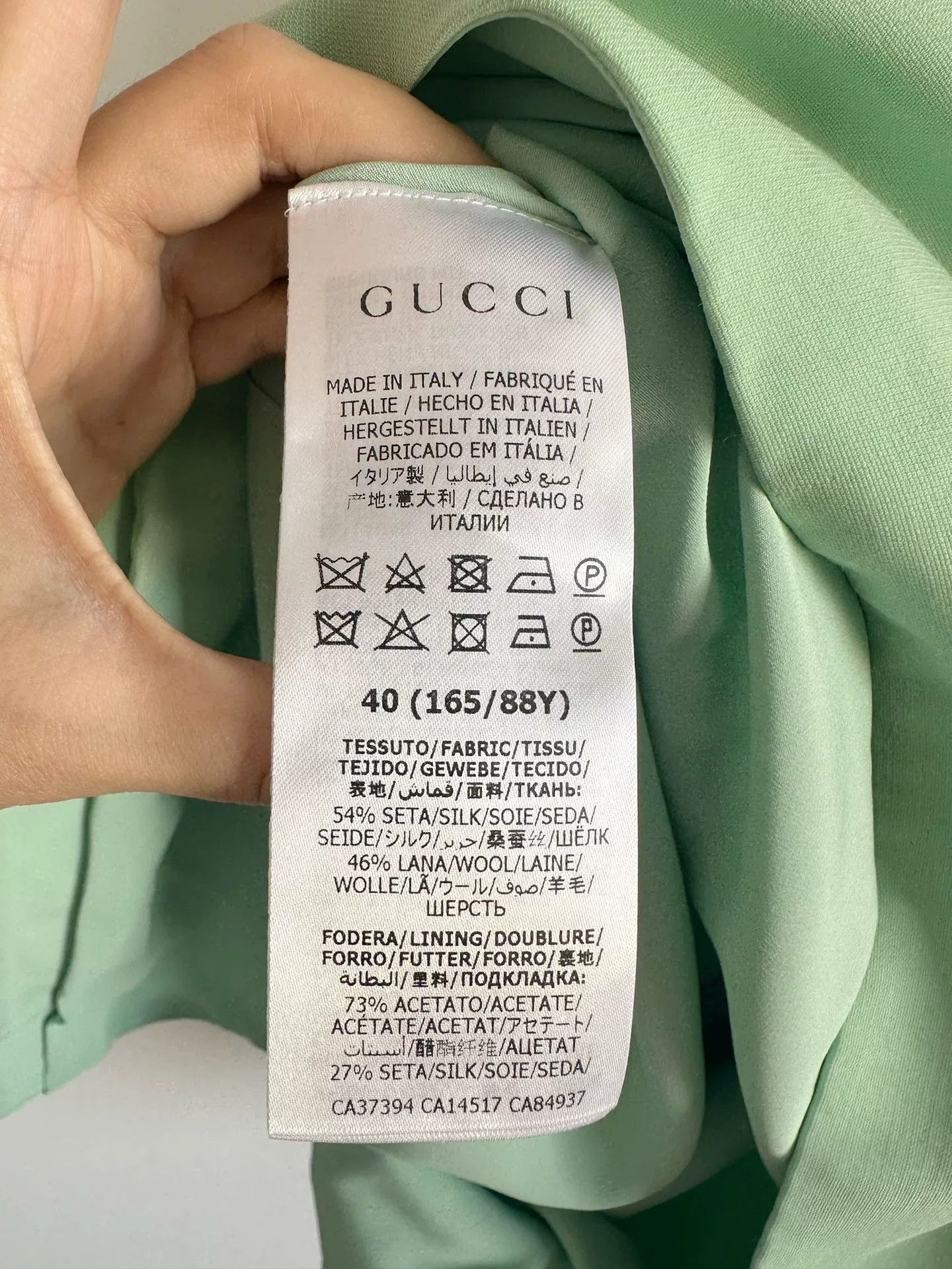 Gucci Gucci Mint Green Evening Dress Size S / US 4 / IT 40 - 4 Thumbnail