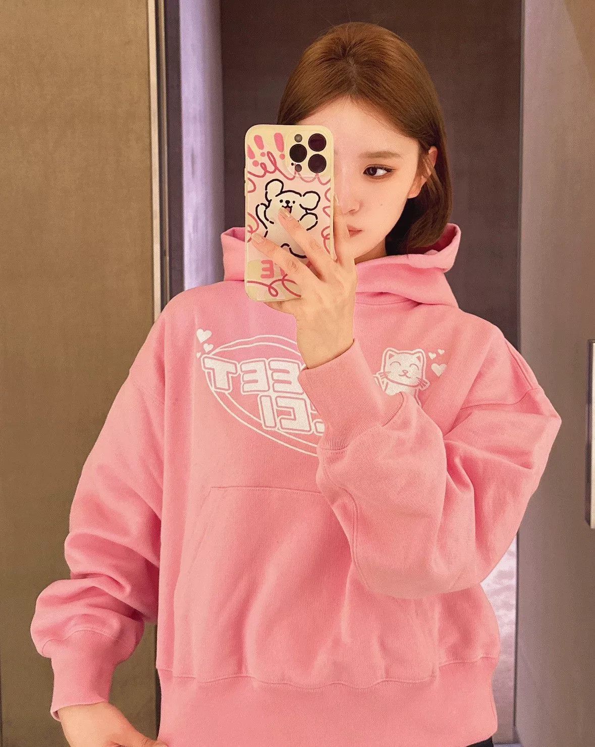 Gucci Gucci Pink Cat Logo Hoodie Size M / US 6-8 / IT 42-44 - 7 Thumbnail