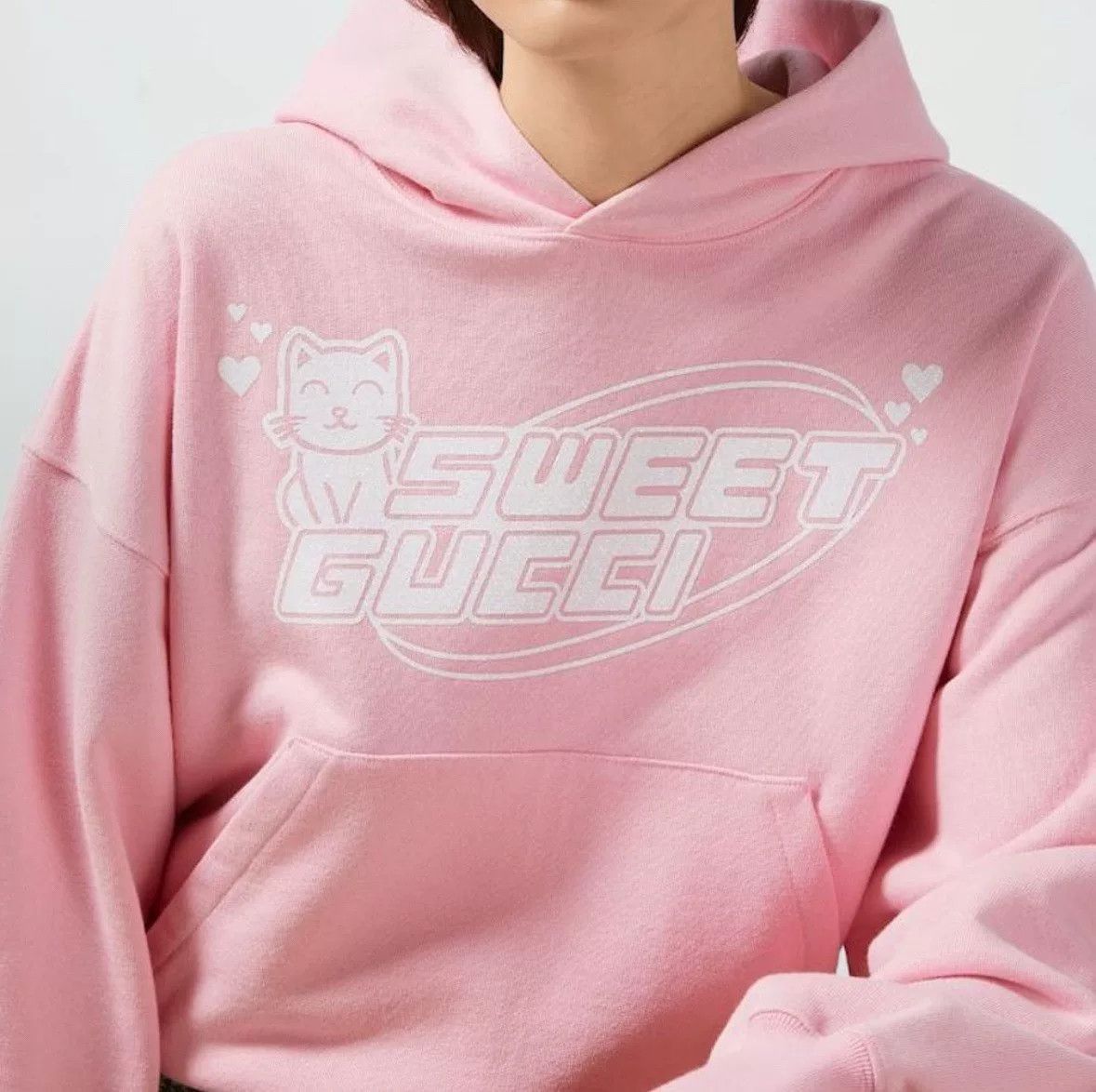 Gucci Gucci Pink Cat Logo Hoodie Size M / US 6-8 / IT 42-44 - 6 Thumbnail