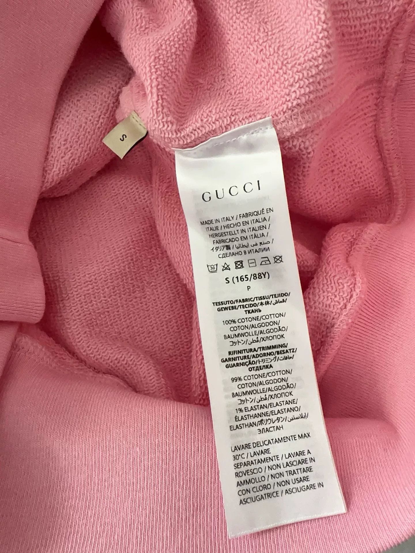 Gucci Gucci Pink Cat Logo Hoodie Size M / US 6-8 / IT 42-44 - 4 Thumbnail