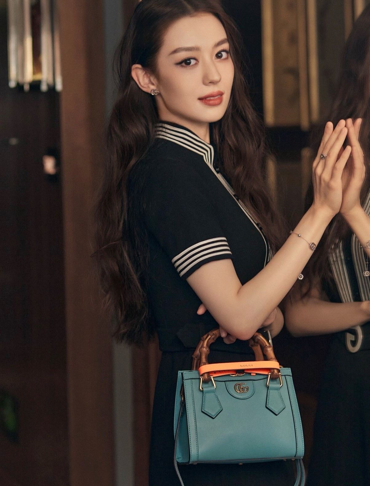 Gucci Gucci Diana Bamboo Mini Blue Size ONE SIZE - 4 Thumbnail