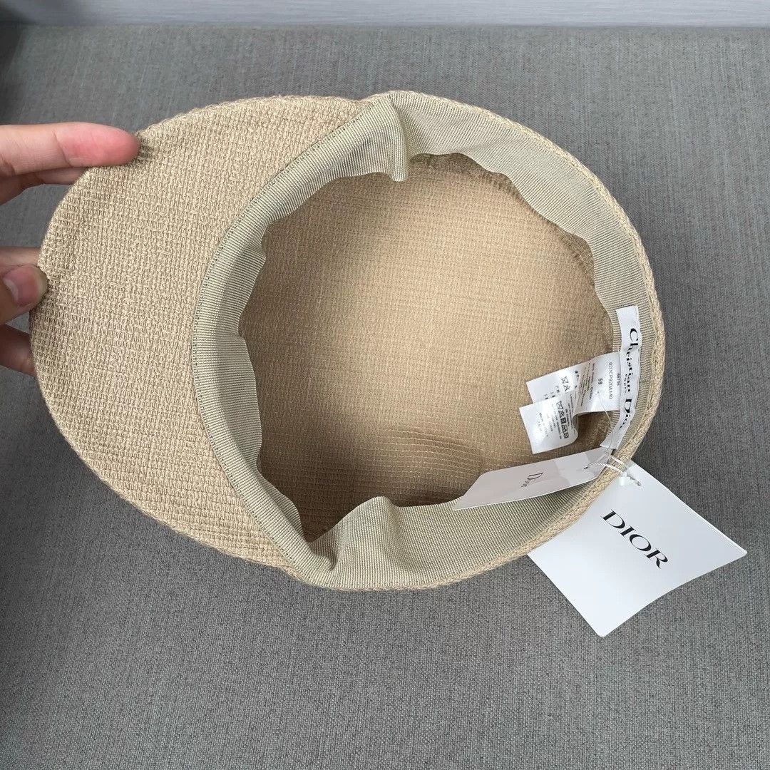 Dior Dior Embroidered Khaki Newsboy Beret Size ONE SIZE - 3 Thumbnail