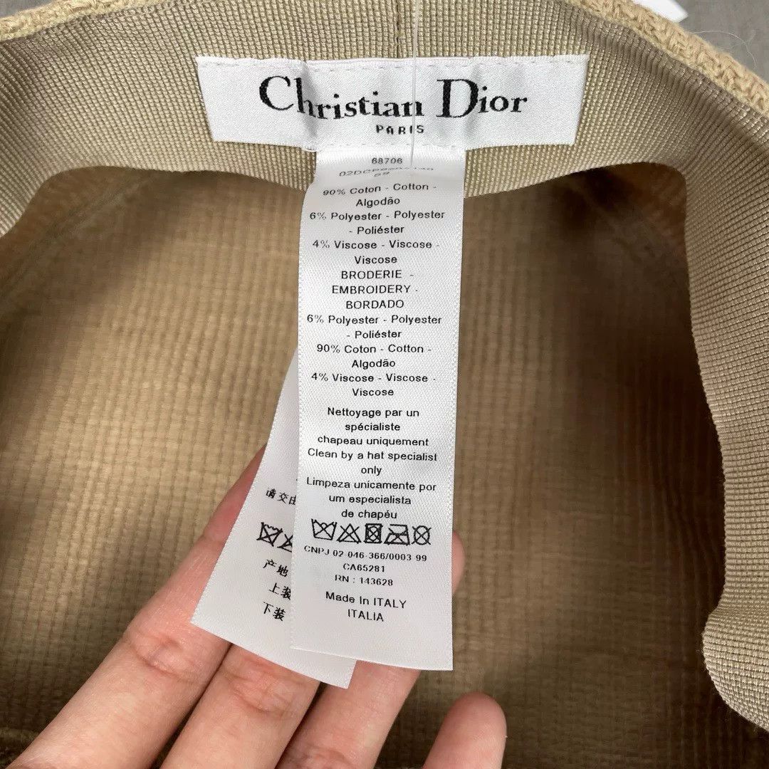 Dior Dior Embroidered Khaki Newsboy Beret Size ONE SIZE - 6 Thumbnail