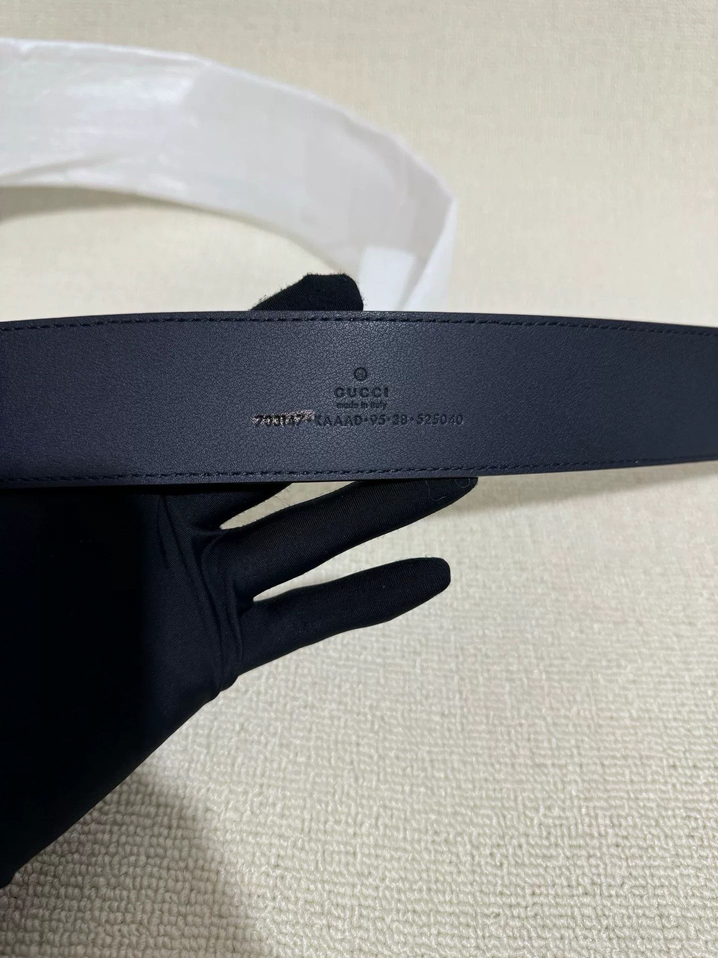 Gucci Gucci Monogram Double G Logo Belt 4cm Size ONE SIZE - 5 Thumbnail