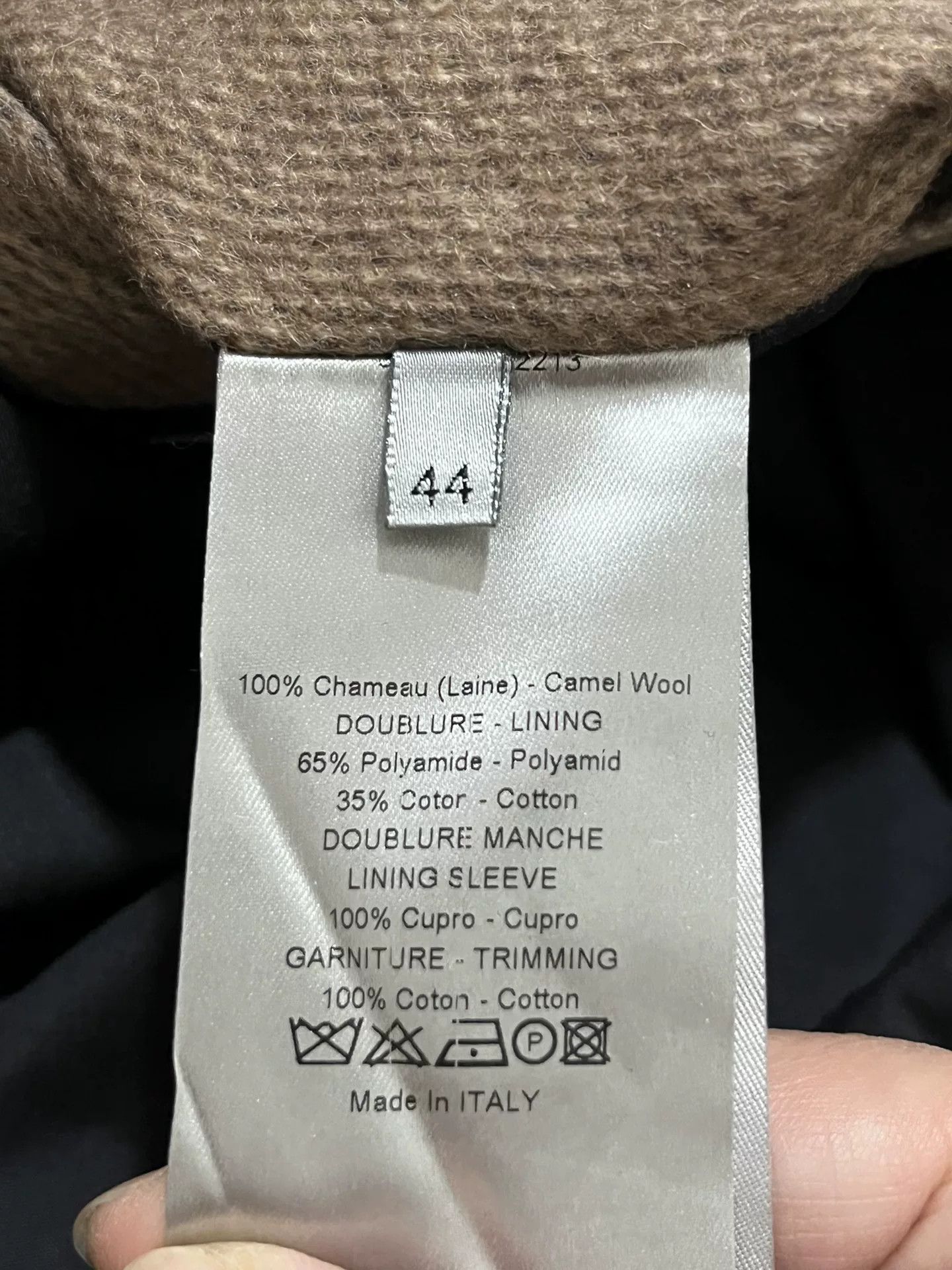 Dior Dior Men's Camel Hair Double-Breasted Coat Size US M / EU 48-50 / 2 - 5 Thumbnail