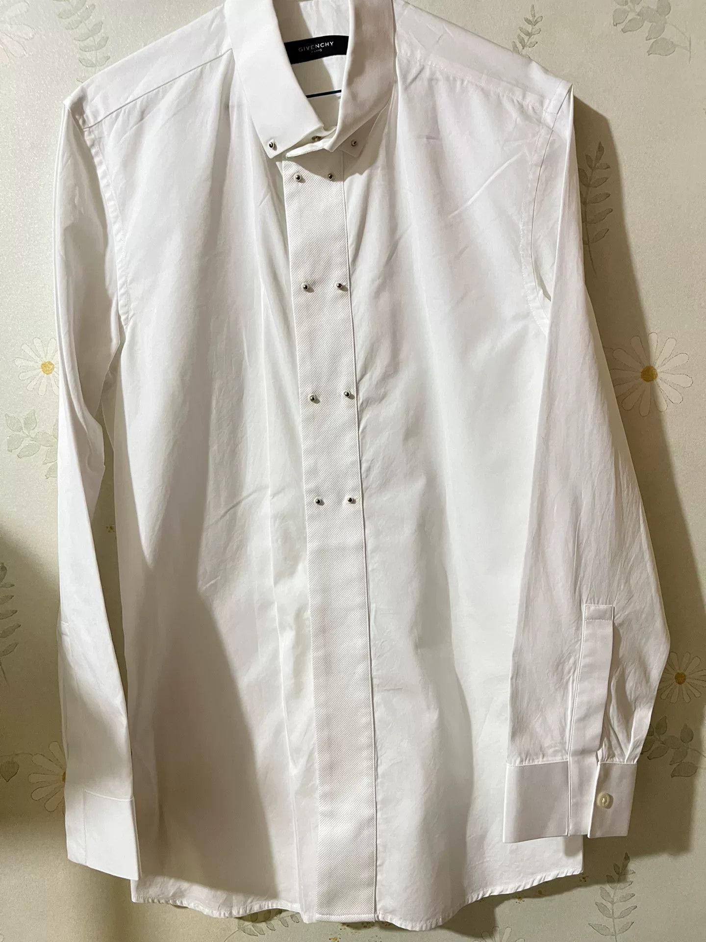 Givenchy Givenchy Men's White Long-sleeve Shirt Size US M / EU 48-50 / 2 - 2 Thumbnail
