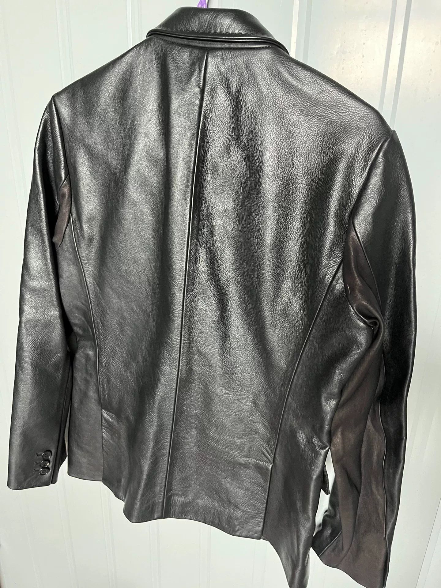 Neil Barrett Niobe Bennett Men's Reindeer Leather Blazer Size US XS / EU 42 / 0 - 2 Thumbnail