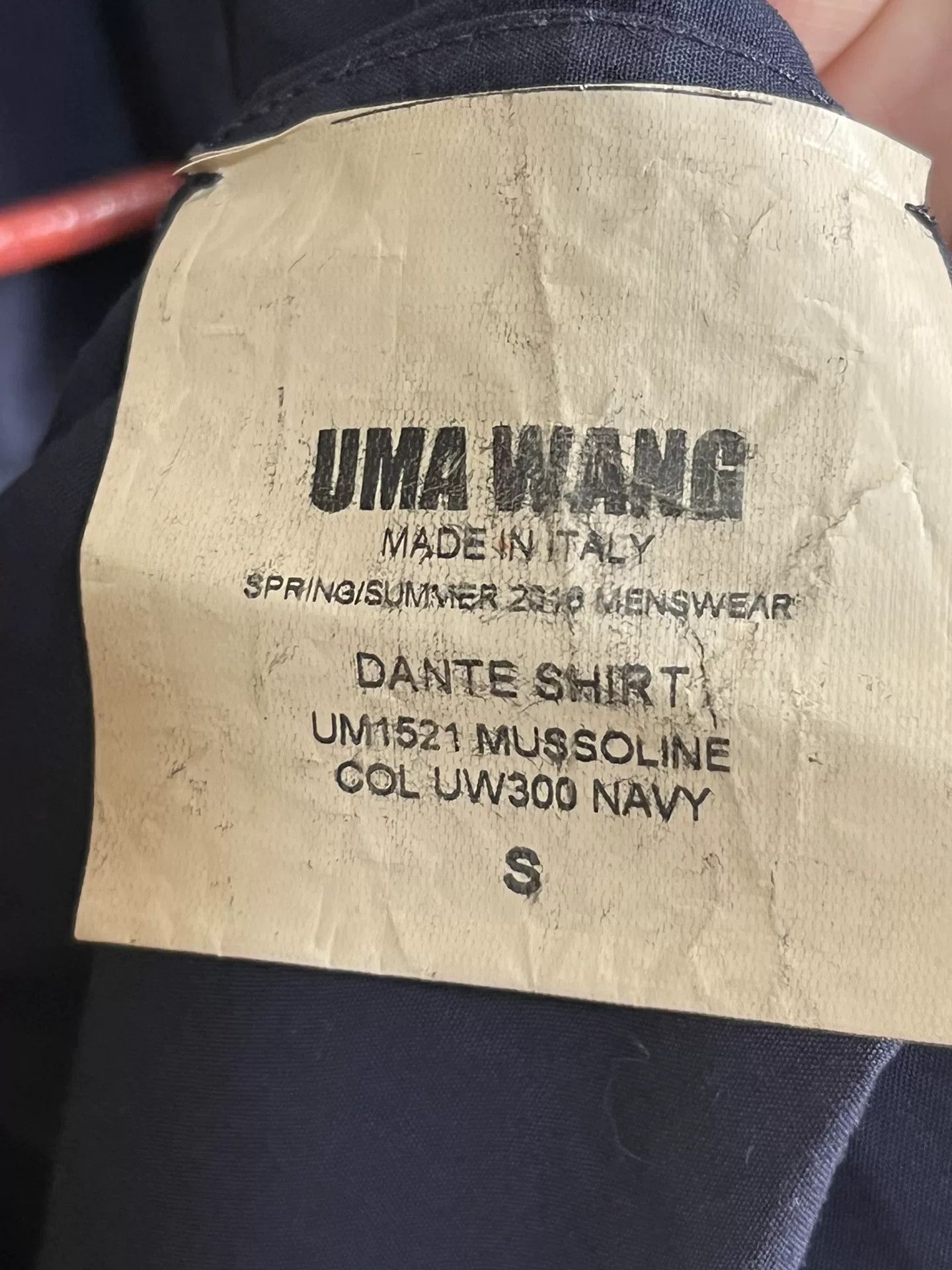 Uma Wang UMA WANG Deep Blue Long-Sleeve Shirt Size S / US 4 / IT 40 - 7 Thumbnail