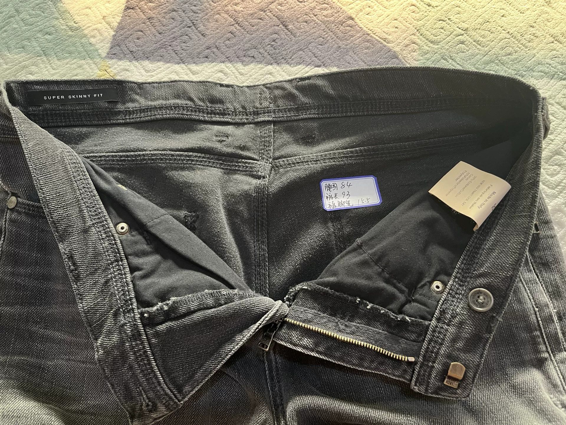 Neil Barrett Neil Barrett Men's Gray Super Skinny Jeans Size US 32 / EU 48 - 5 Thumbnail
