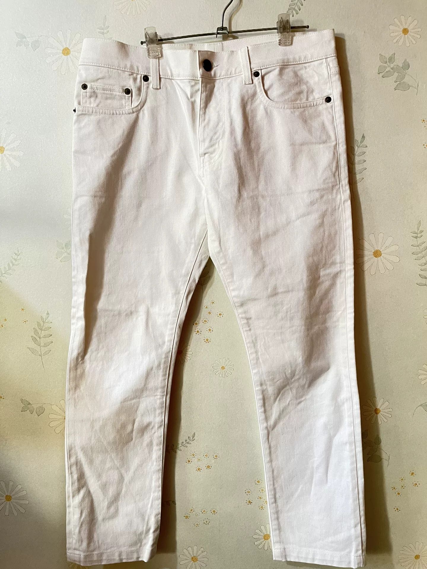 Saint Laurent Paris Saint Laurent White Jeans Size US 32 / EU 48 - 2 Thumbnail