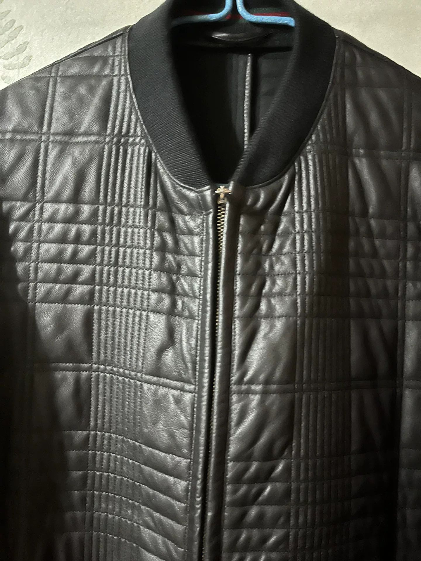 Gucci Gucci Men's Black Leather Jacket Size US M / EU 48-50 / 2 - 2 Thumbnail