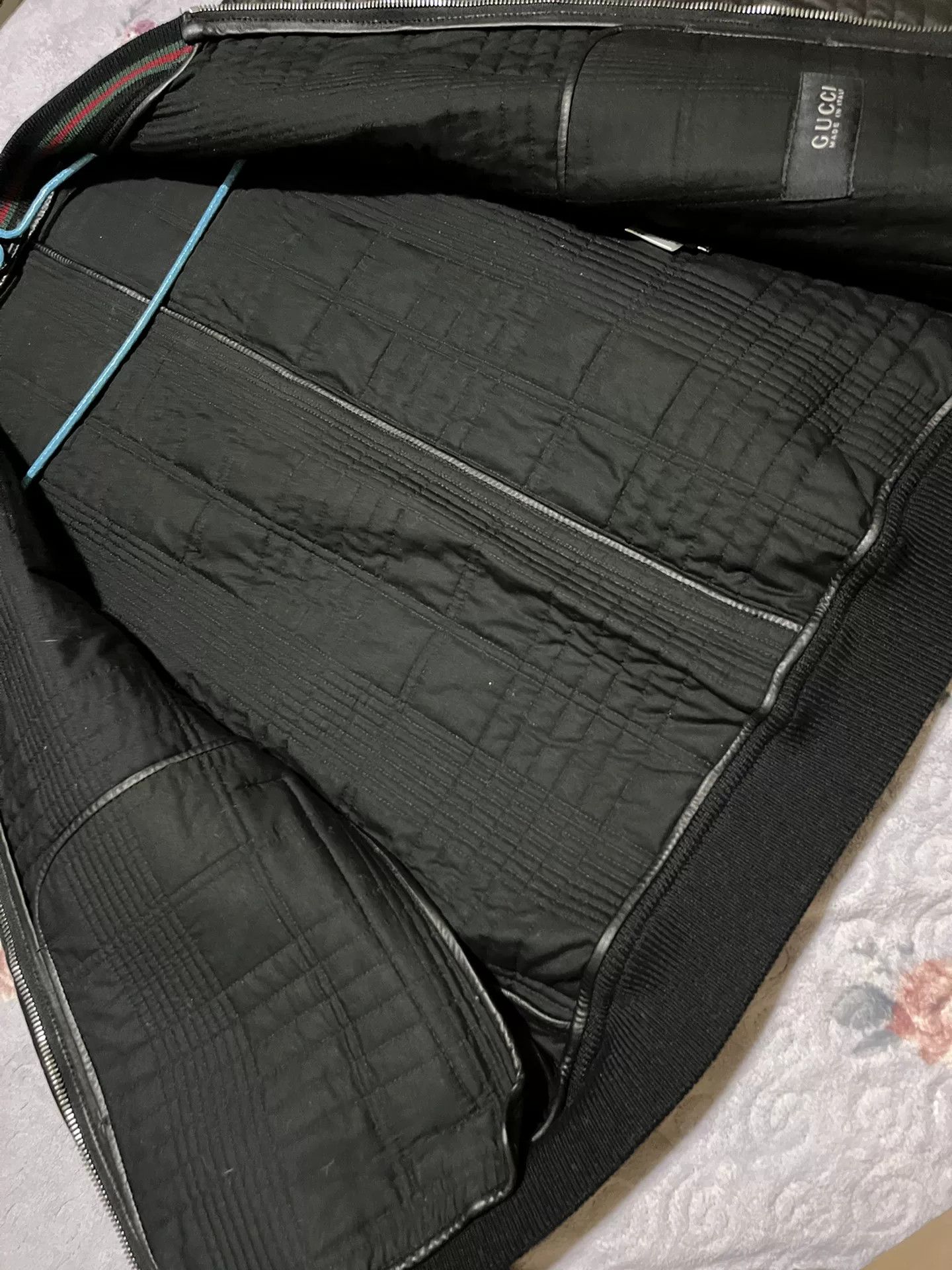 Gucci Gucci Men's Black Leather Jacket Size US M / EU 48-50 / 2 - 4 Thumbnail
