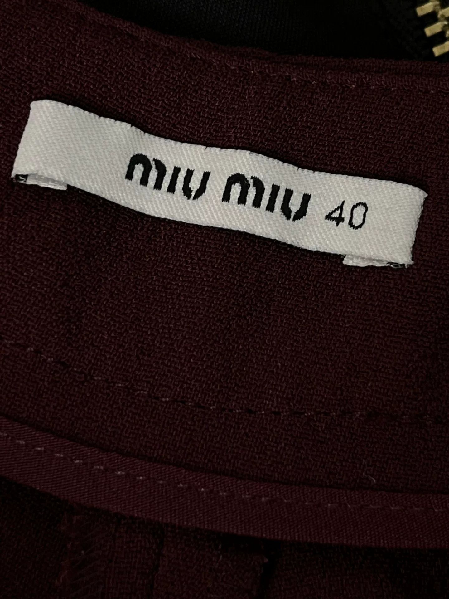 Miu Miu MIU MIU Maroon Women's Shorts Size 40" / US 18 - 8 Thumbnail