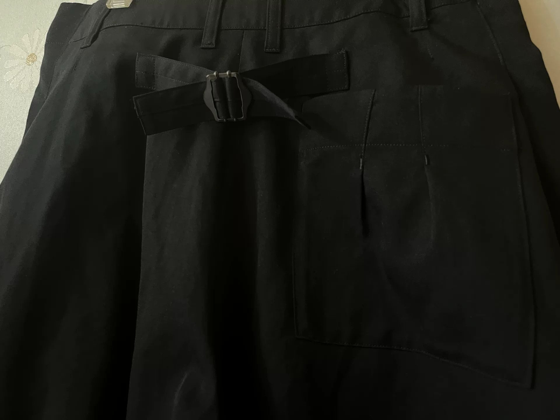 Yohji Yamamoto Yohji Yamamoto Black Wool Culottes Size 24" / US 00 / IT 34 - 5 Thumbnail