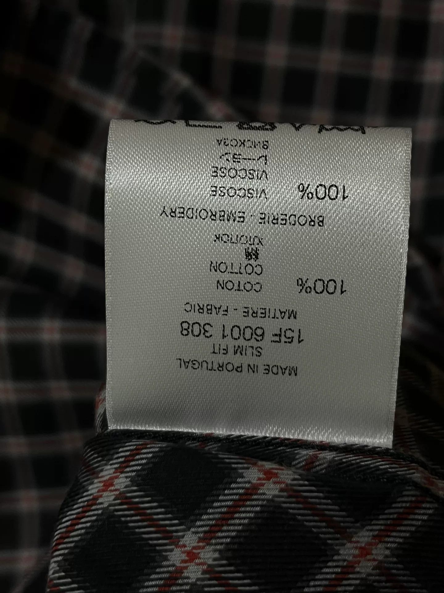 Givenchy Givenchy Men's Classic Plaid Shirt Size US M / EU 48-50 / 2 - 3 Thumbnail