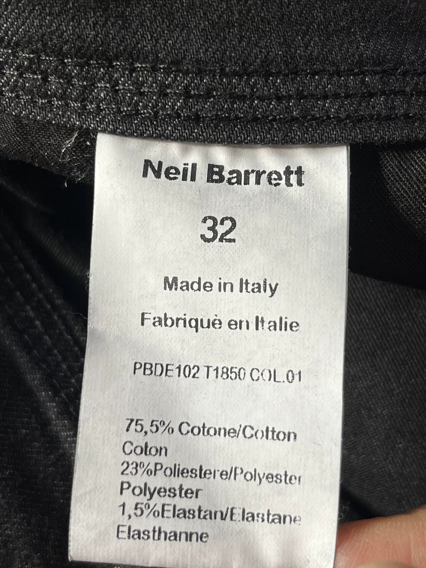 Neil Barrett Neil Barrett Men's Jeans Size US 32 / EU 48 - 4 Thumbnail