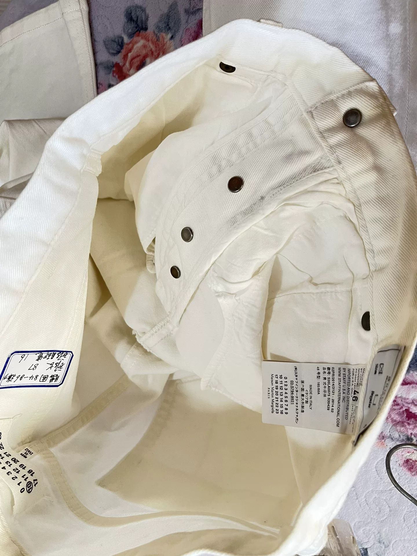 Maison Margiela Maison Margiela White Jeans Size US 34 / EU 50 - 5 Thumbnail