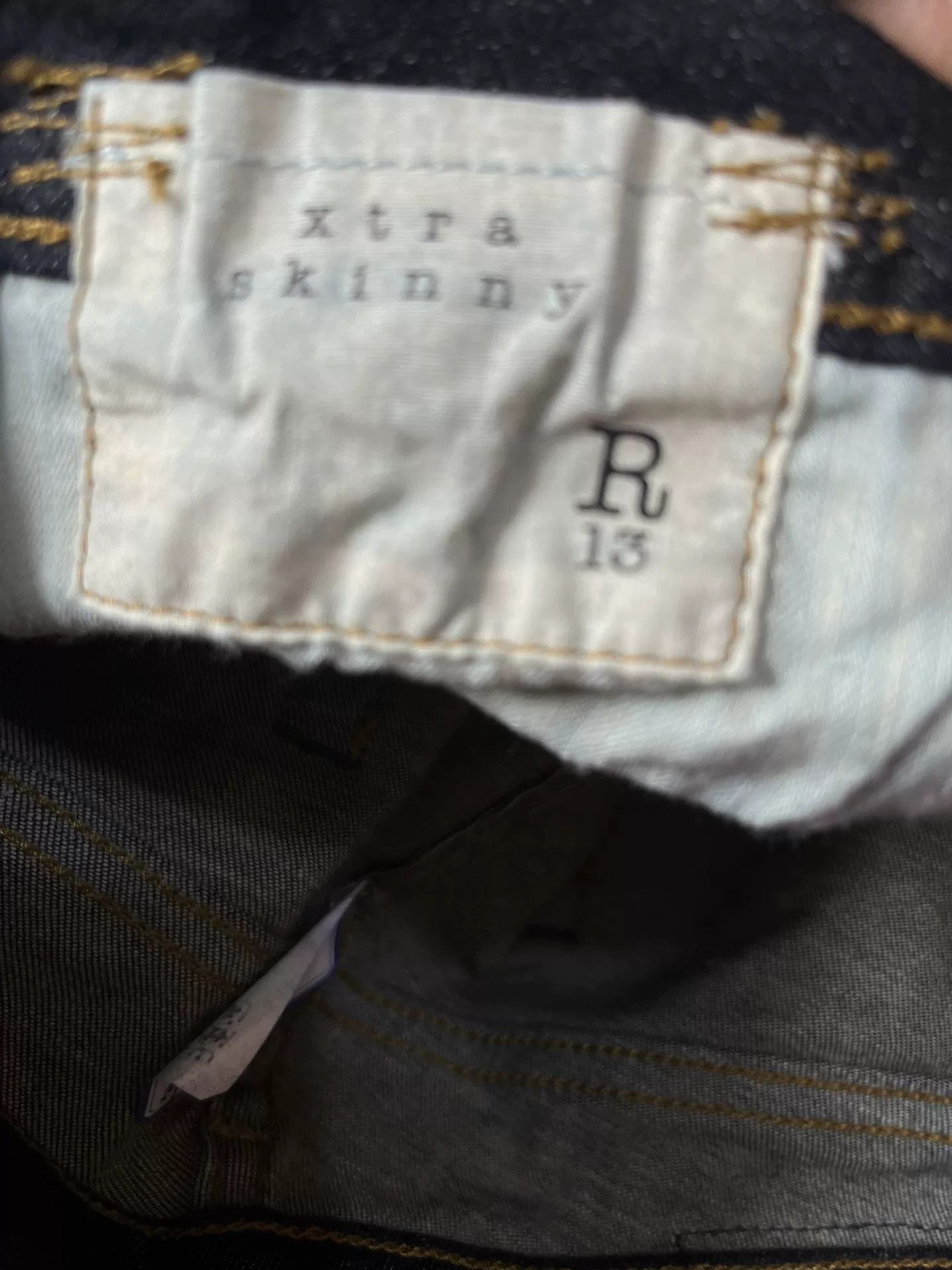 R13 R13 Slim Fit Blue Jeans Size 27" / US 4 / IT 40 - 5 Thumbnail