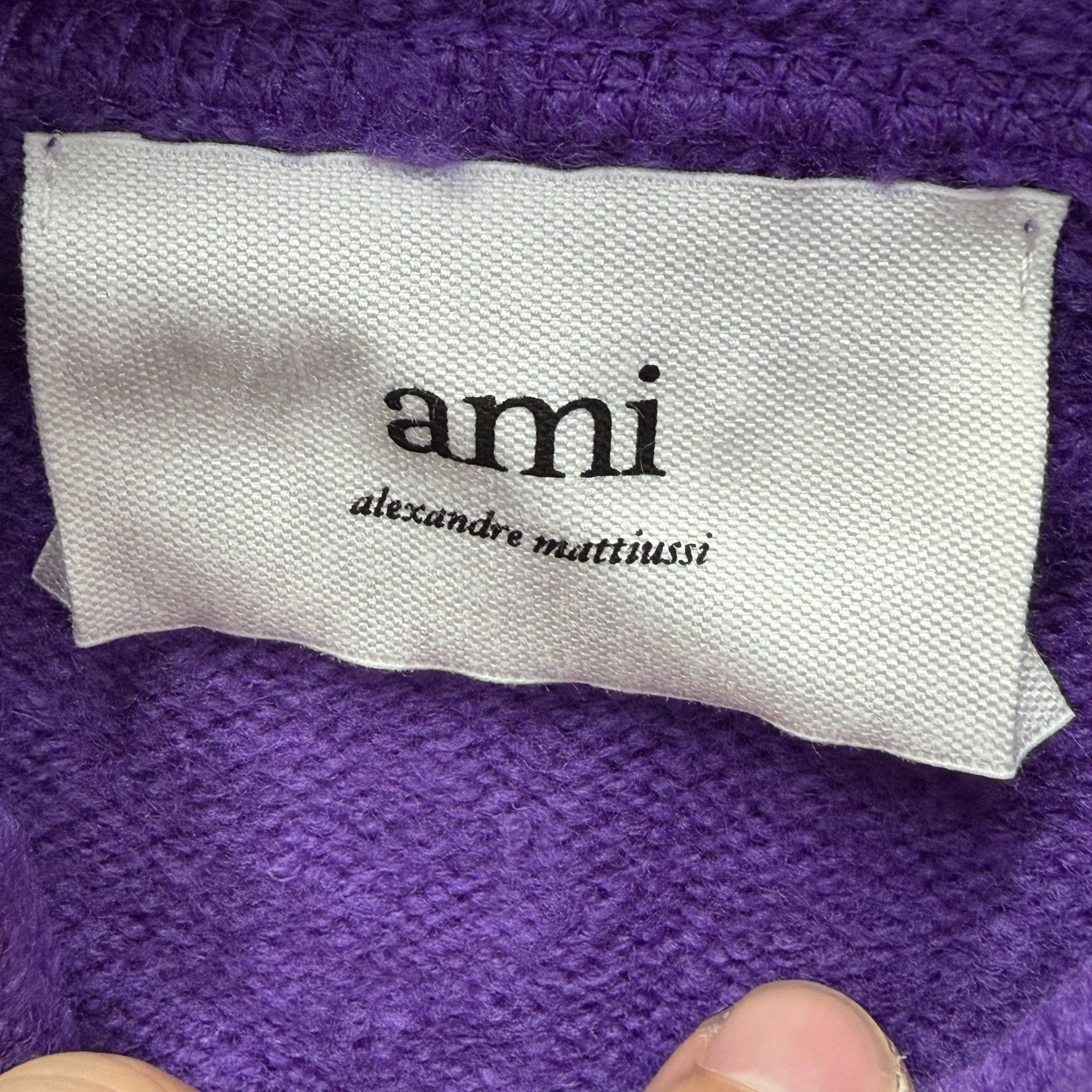 AMI Ami Knit Purple Sweater L Women Size L / US 10 / IT 46 - 4 Thumbnail