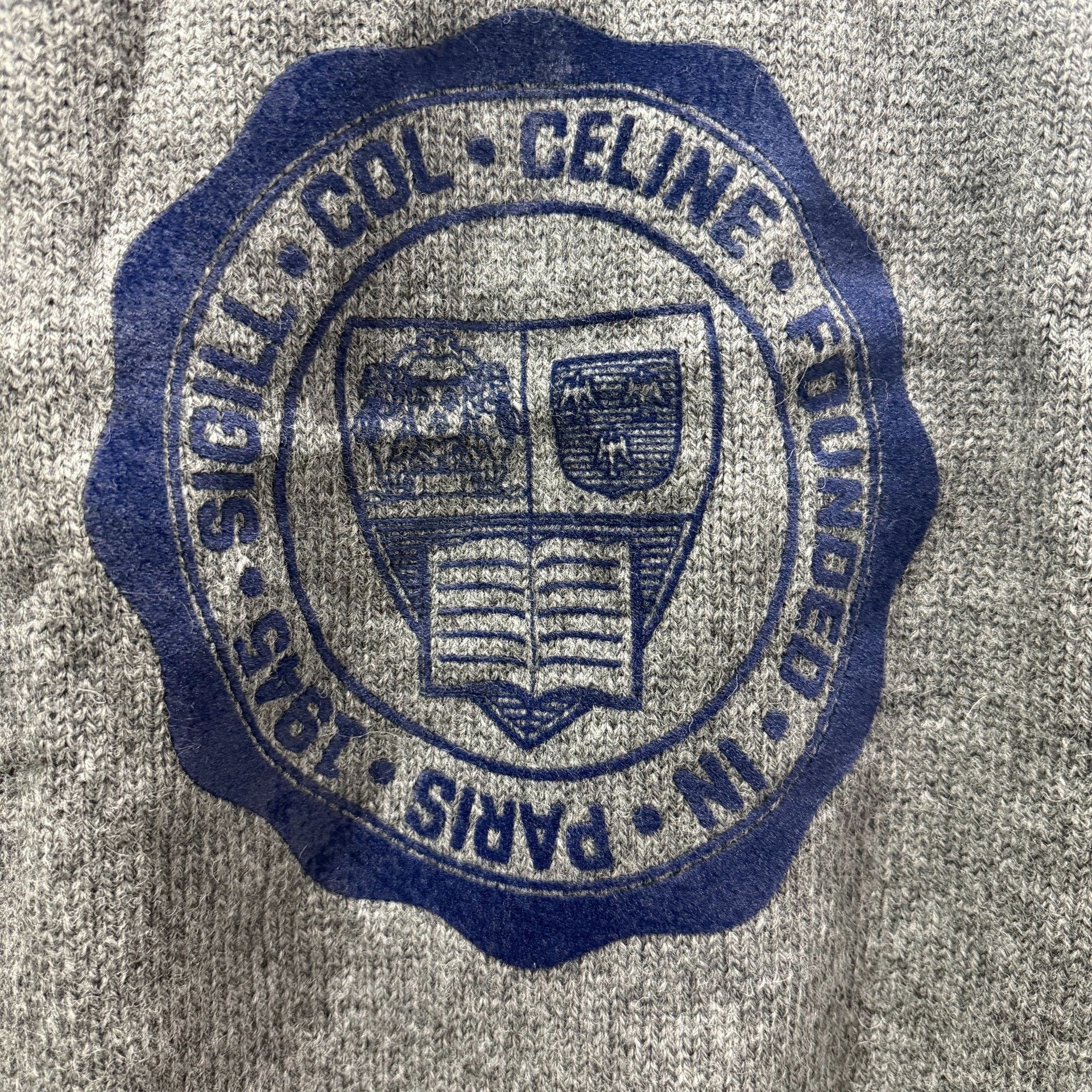 Celine Celine Knit Gray Sweater S Women Size S / US 4 / IT 40 - 2 Thumbnail
