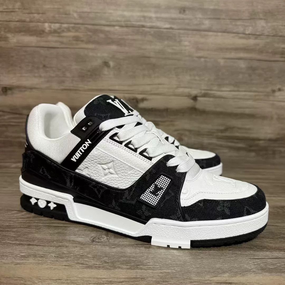 Louis Vuitton Louis Vuitton Training Denim Black Lowtop Sneakers 41 Men Size US 8.5 / EU 41-42 - 2 Thumbnail