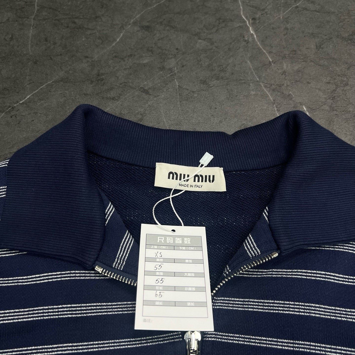 Miu Miu Miu Miu Striped Blue Sweater XS Women Size XS / US 0-2 / IT 36-38 - 3 Thumbnail