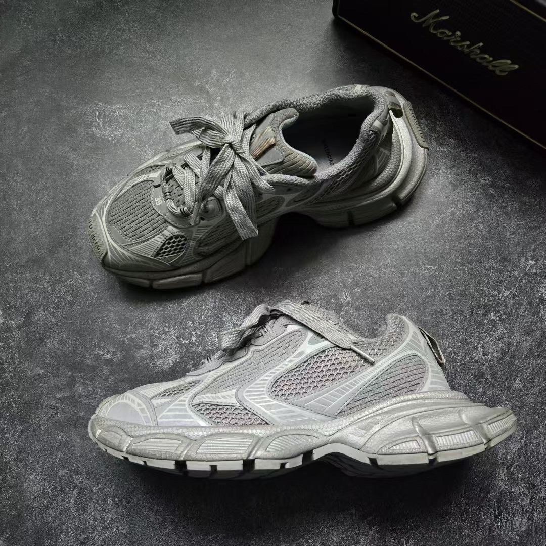 Balenciaga Balenciaga Reflective White Lowtop Sneakers XXXL Women Size US 8 / IT 38 - 4 Thumbnail