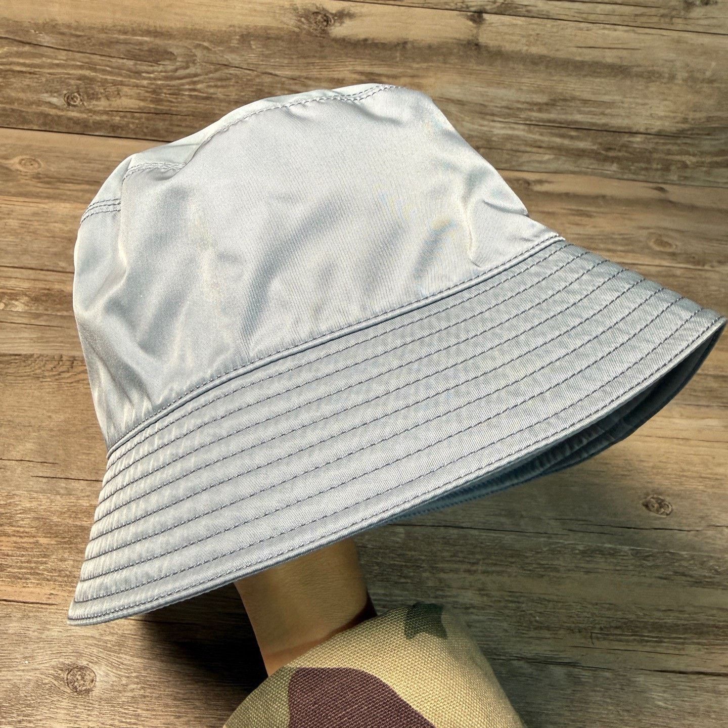 Prada Prada Nylon Blue Hat L Men Size ONE SIZE - 3 Thumbnail