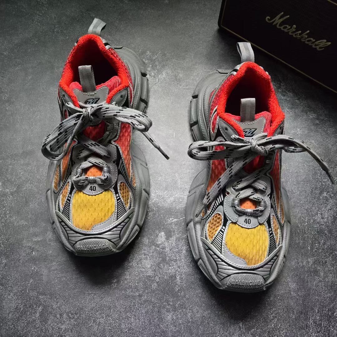 Balenciaga Balenciaga Tie-Dye Gradient Gray Lowtop Sneakers XXXL Men Size US 10 / EU 43 - 2 Thumbnail