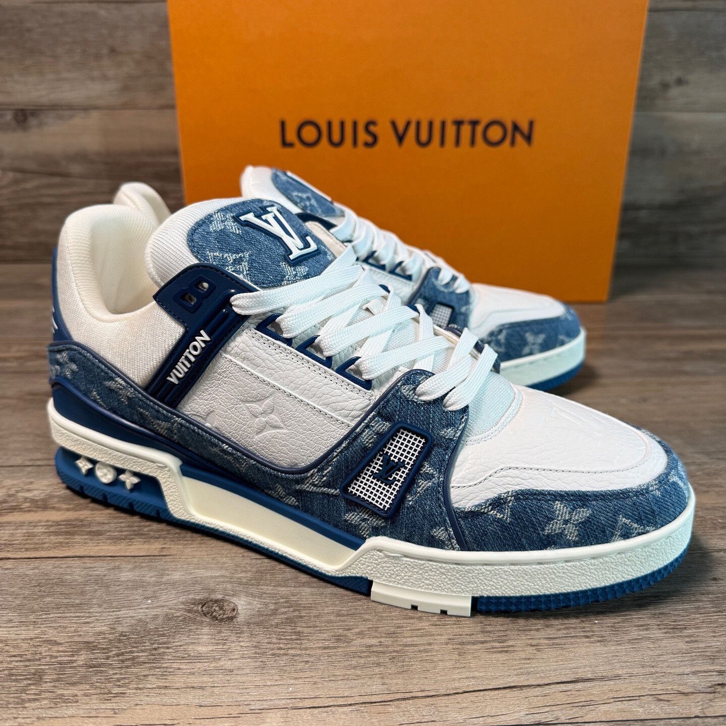 Louis Vuitton Louis Vuitton Training Denim Blue Lowtop Sneakers 42 Men Size US 9 / EU 42 - 2 Thumbnail