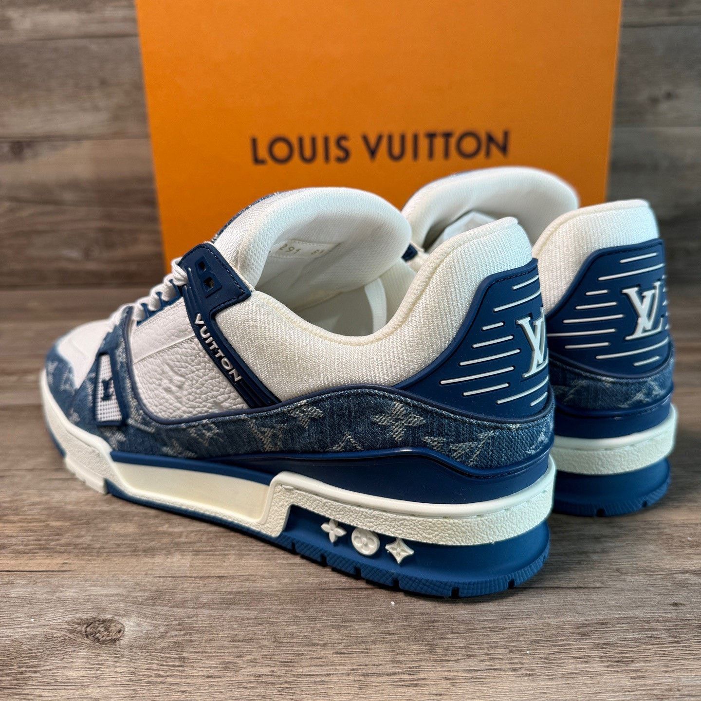Louis Vuitton Louis Vuitton Training Denim Blue Lowtop Sneakers 42 Men Size US 9 / EU 42 - 3 Thumbnail