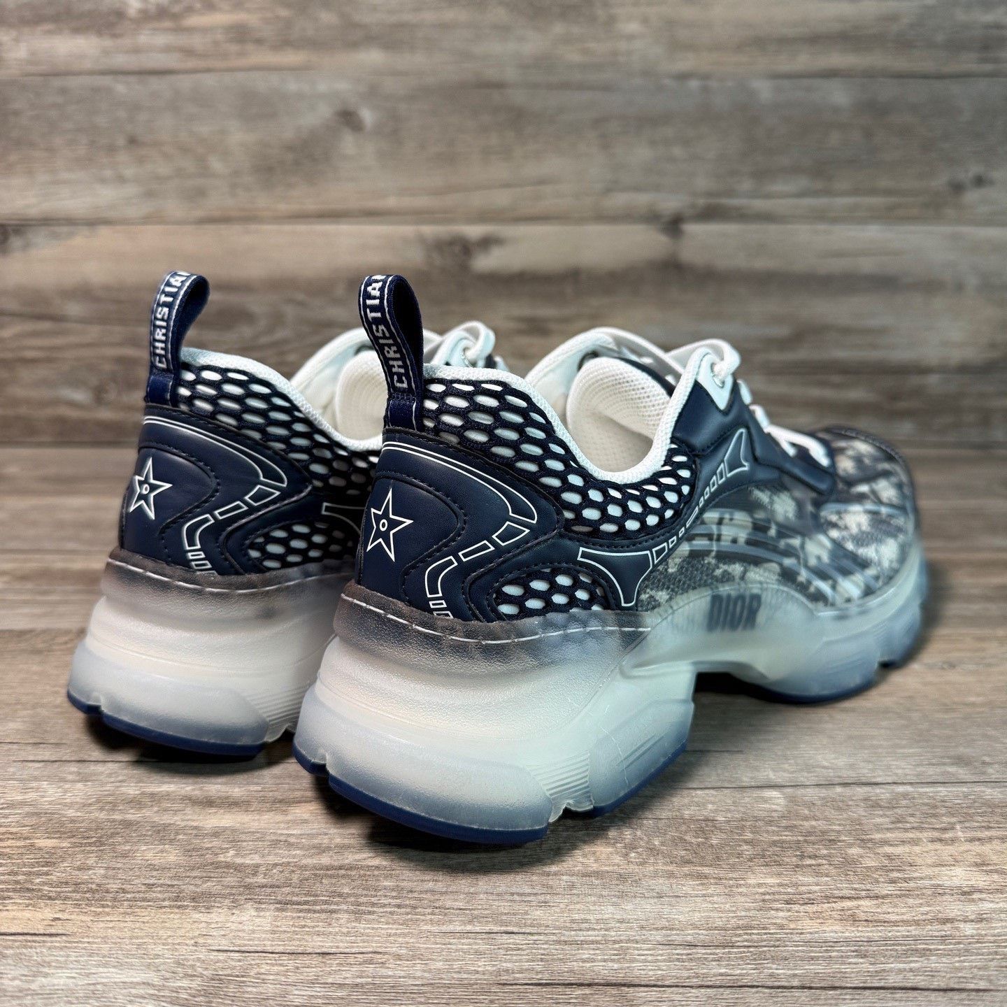 Dior Dior Printed Blue Lowtop Sneakers 40 Men Size US 7.5 / EU 40-41 - 4 Thumbnail