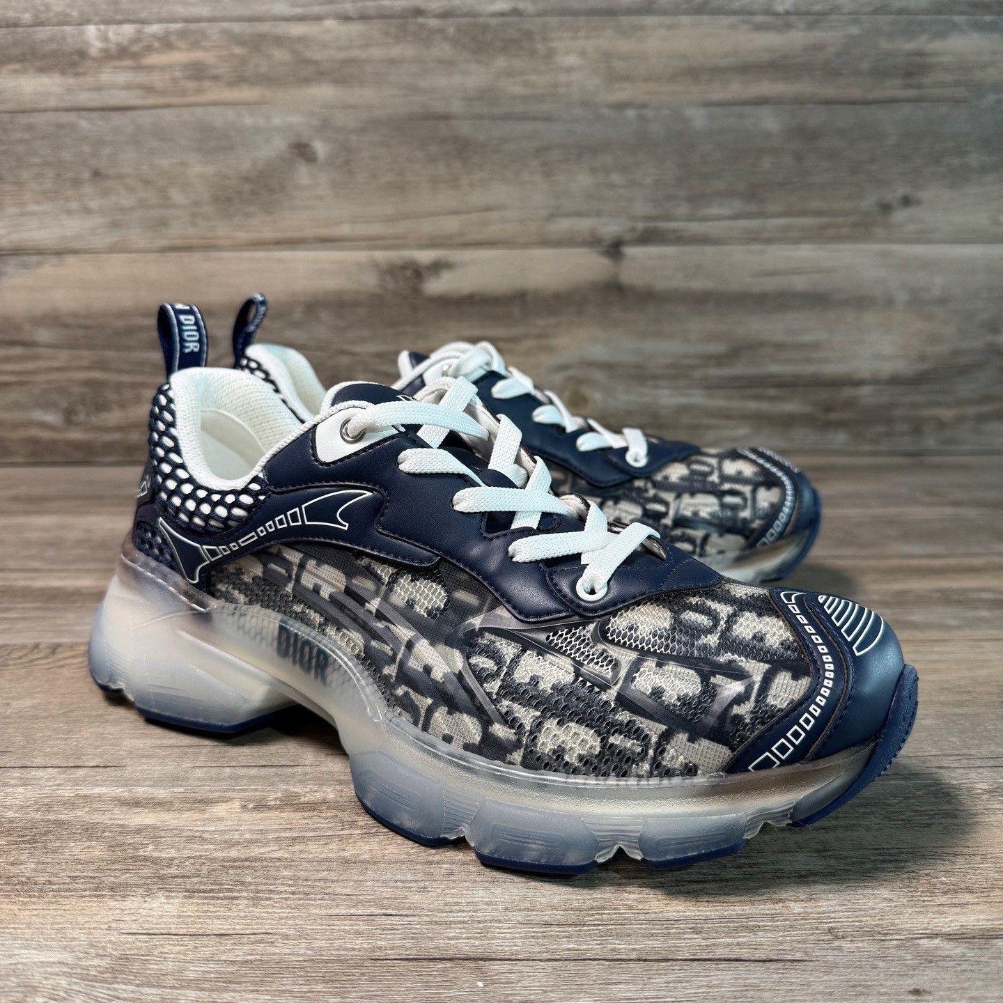Dior Dior Printed Blue Lowtop Sneakers 40 Men Size US 7.5 / EU 40-41 - 2 Thumbnail