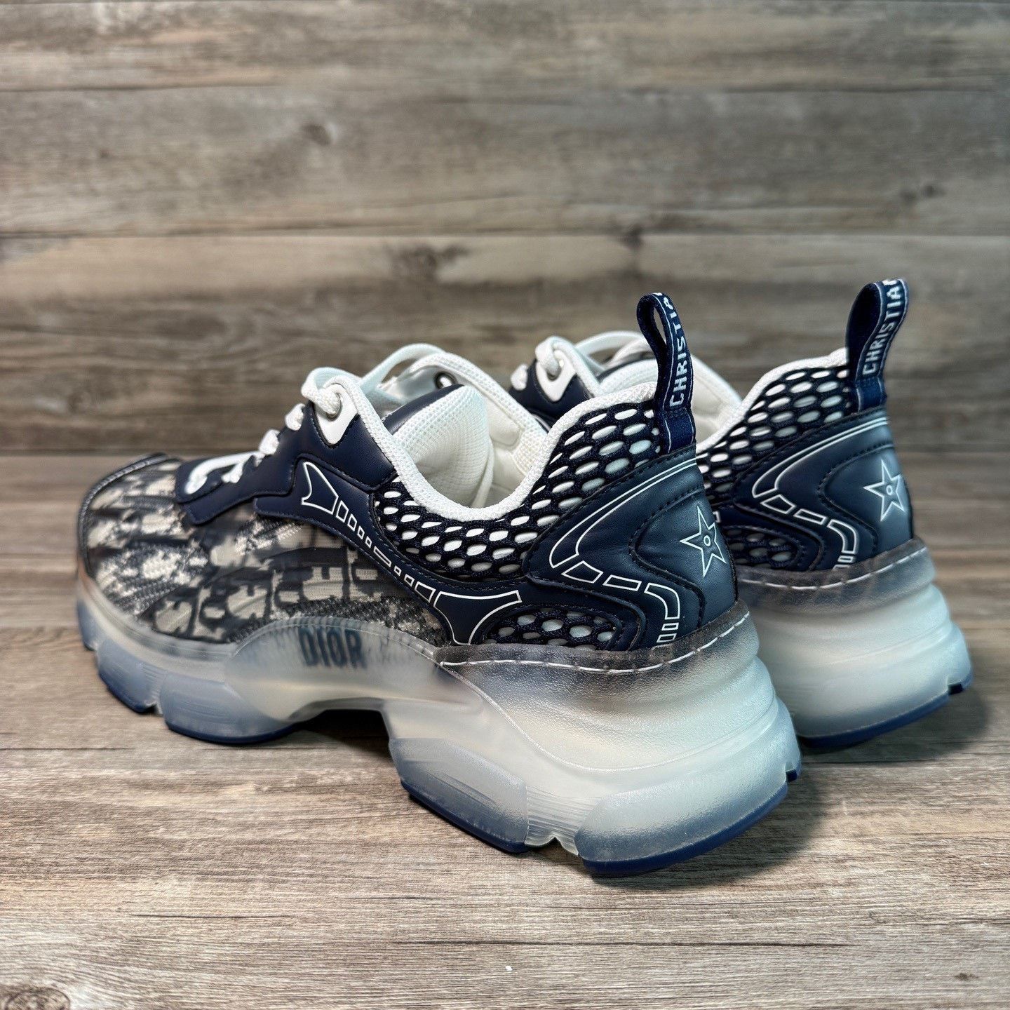 Dior Dior Printed Blue Lowtop Sneakers 40 Men Size US 7.5 / EU 40-41 - 3 Thumbnail