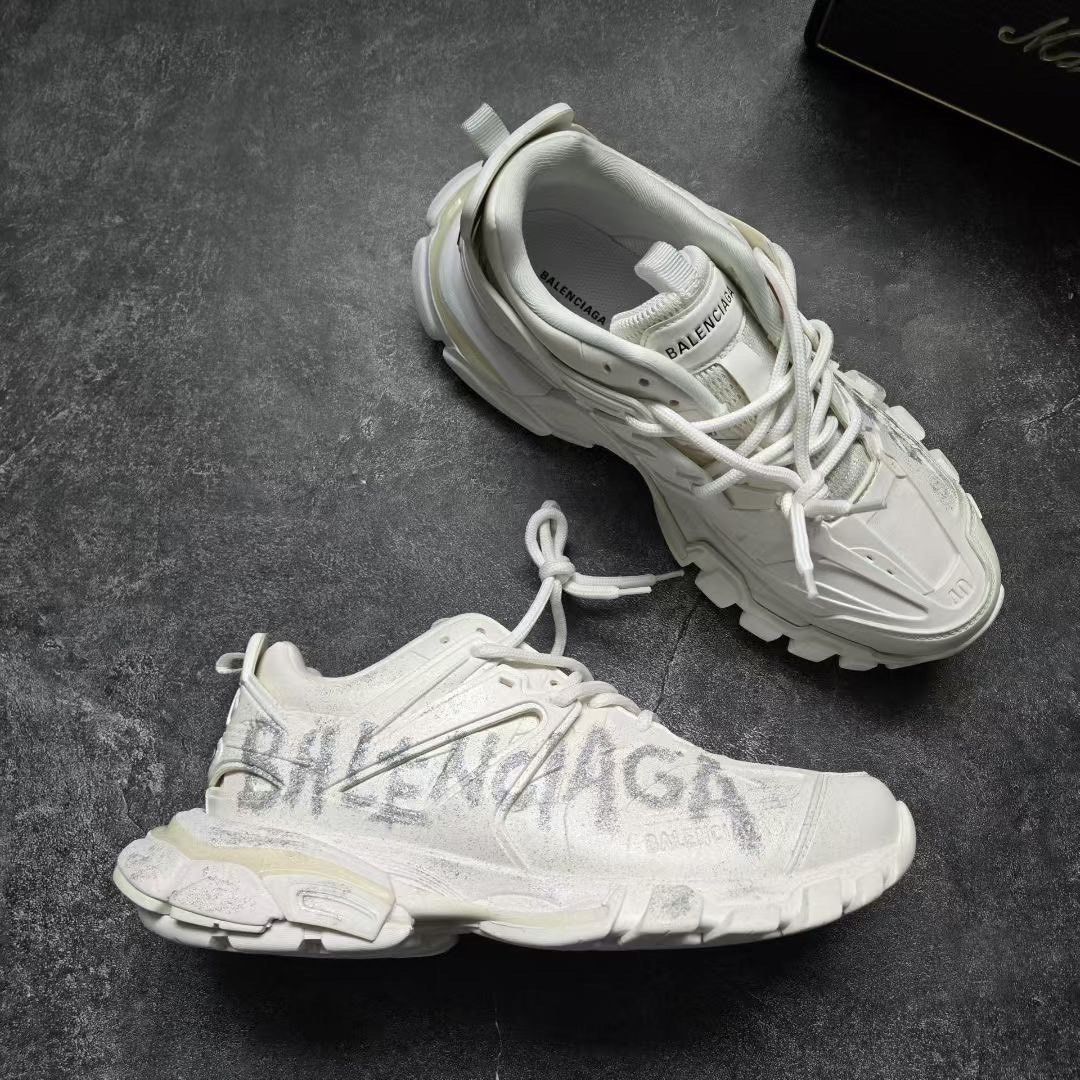 Balenciaga Balenciaga Graphic White Lowtop Sneakers 40 Men Size US 7.5 / EU 40-41 - 6 Thumbnail