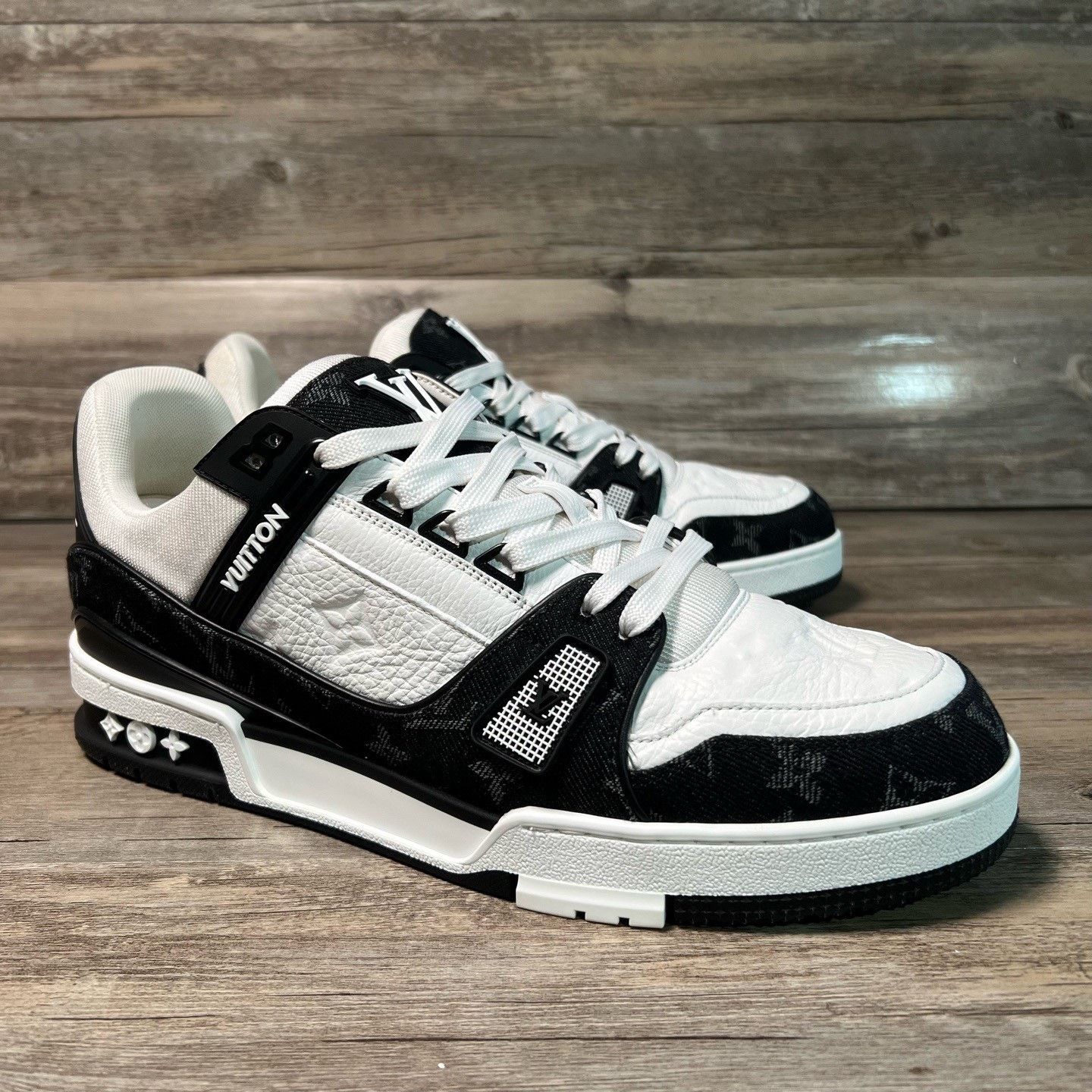 Louis Vuitton Louis Vuitton Training Denim Black Lowtop Sneakers 9.5 Men Size US 9.5 / EU 42-43 - 2 Thumbnail