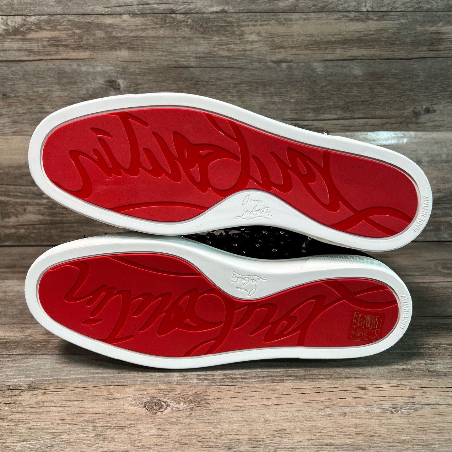 Christian Louboutin Christian Louboutin Black Hitop Sneakers 43.5 Women Size US 11.5 / IT 41.5 - 6 Thumbnail