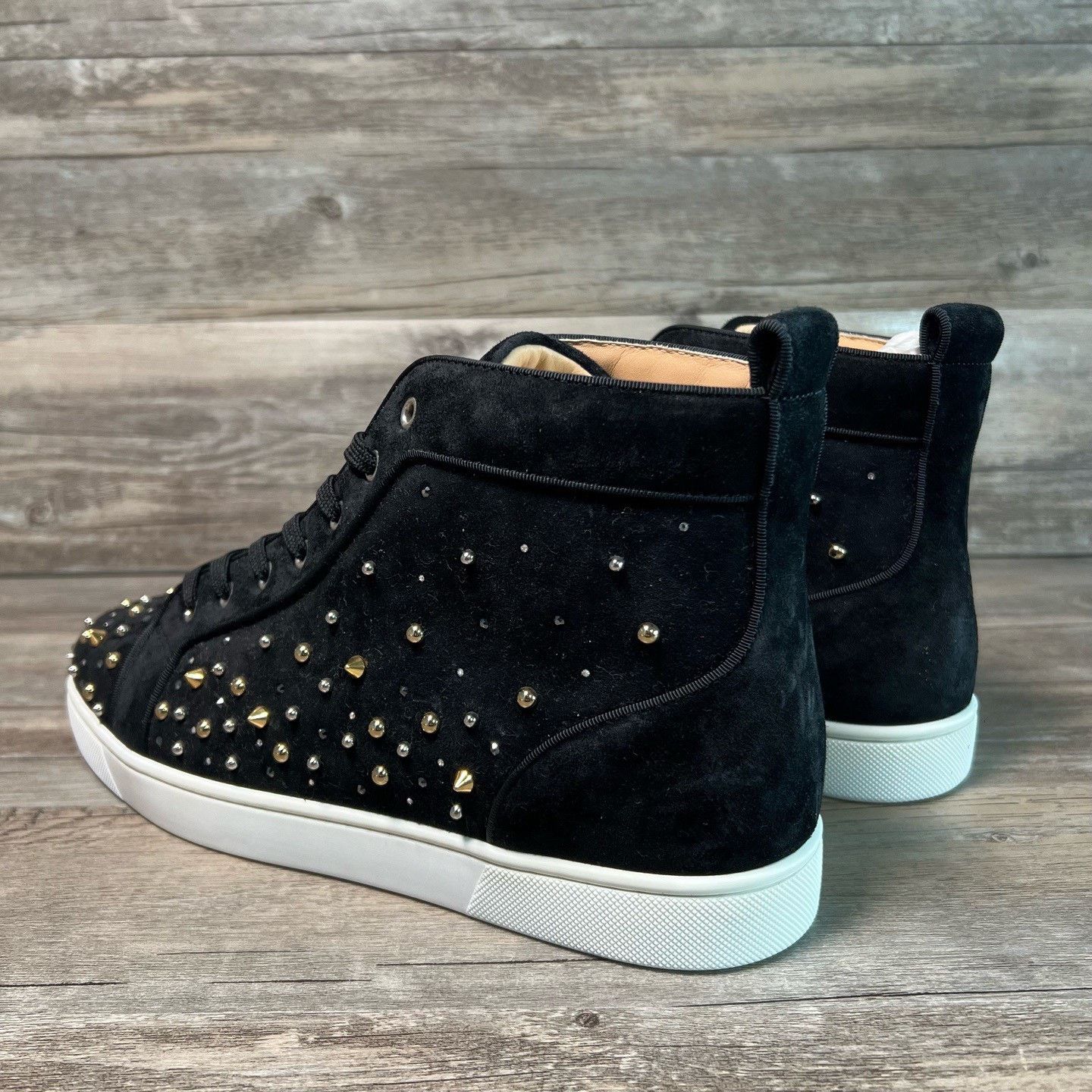 Christian Louboutin Christian Louboutin Black Hitop Sneakers 43.5 Women Size US 11.5 / IT 41.5 - 4 Thumbnail