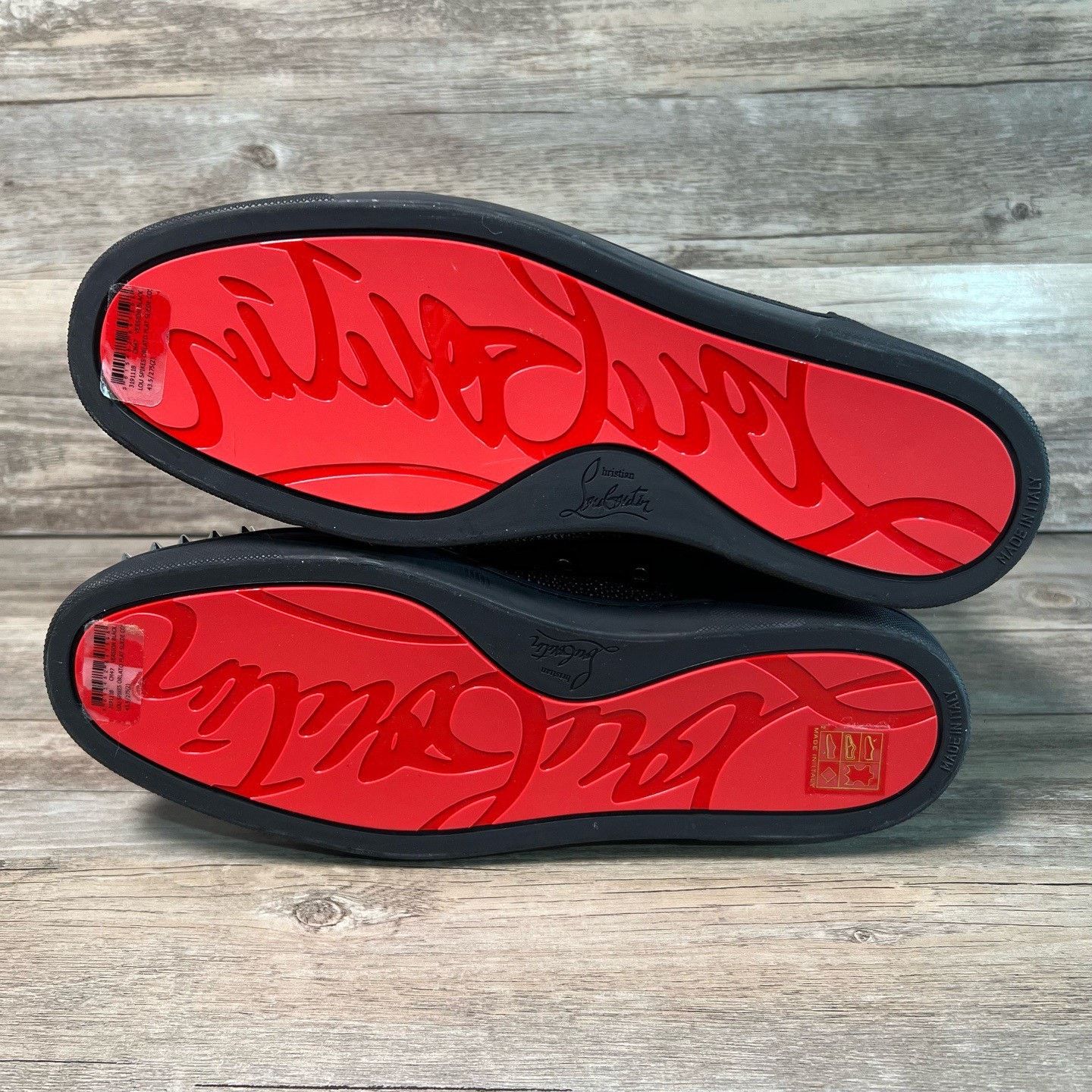 Christian Louboutin Christian Louboutin Black Hitop Sneakers 43.5 Women Size US 11.5 / IT 41.5 - 6 Thumbnail