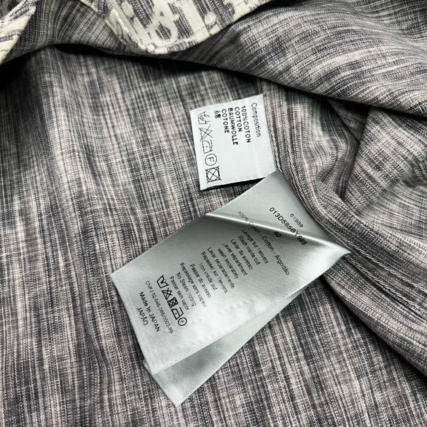 Dior Dior Retro Denim Gray Shirt 40 Men Size US M / EU 48-50 / 2 - 5 Thumbnail