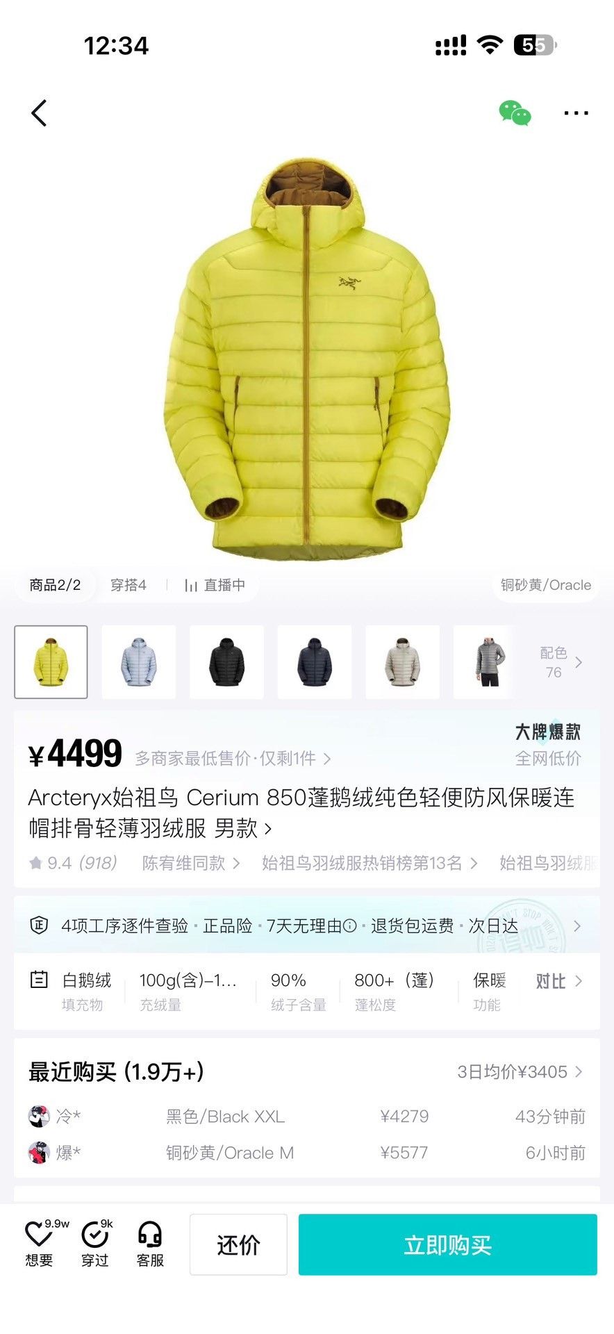 Arc'teryx Arc'teryx Lightweight Heavy Coat L Men Size US L / EU 52-54 / 3 - 9 Thumbnail