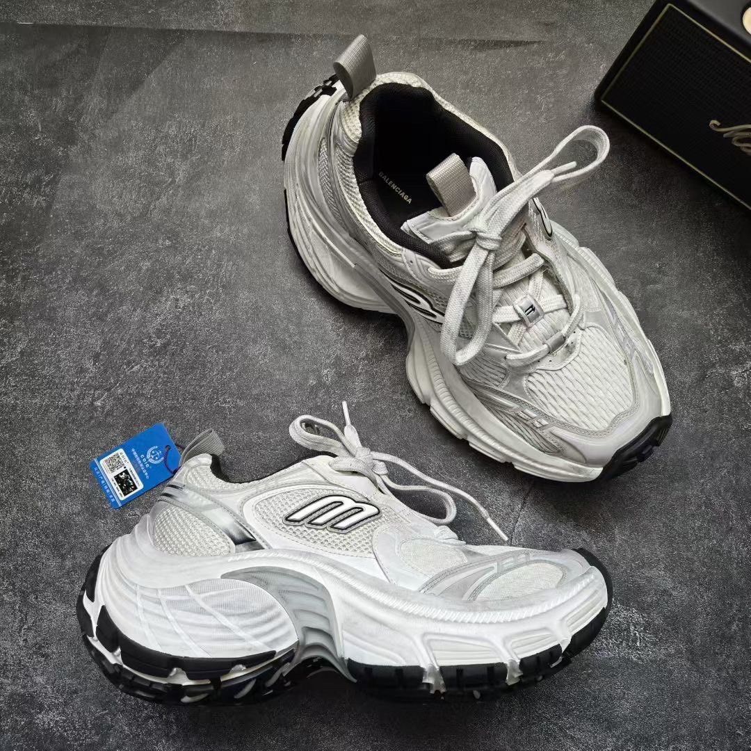 Balenciaga Balenciaga White Lowtop Sneakers XL Women Size US 8 / IT 38 - 6 Thumbnail