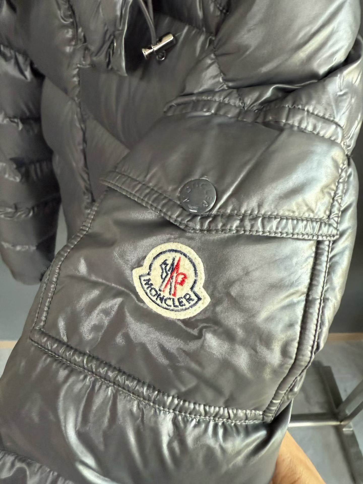Moncler Moncler Down Gray Down Jacket 5 Women Size XS / US 0-2 / IT 36-38 - 4 Thumbnail